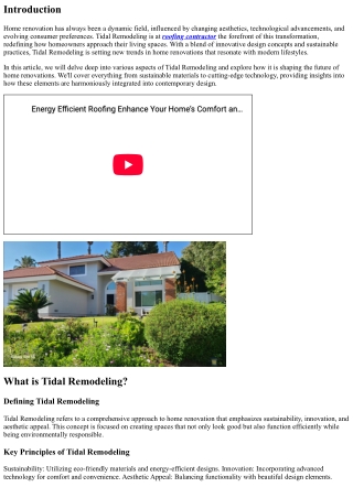 How Tidal Remodeling is Setting New Trends in Home Renovations