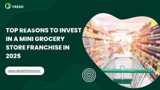 Top Reasons to Invest in a Mini Grocery Store Franchise in 2025