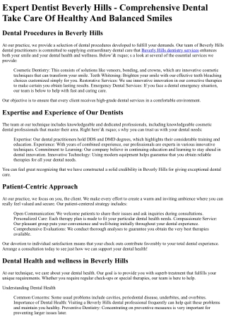 Dental Group of Beverly Hills
