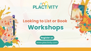 Looking to List or Book a Workshop? Here’s Your One-Stop Solution