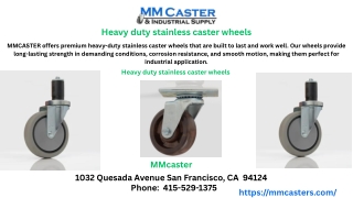 Heavy duty Best stainless caster wheels