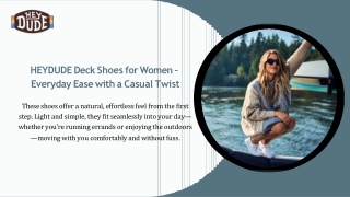 HEYDUDE Deck Shoes for Women – Everyday Ease with a Casual Twist