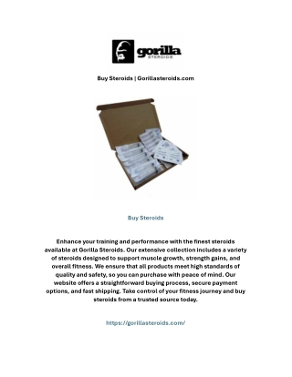Buy Steroids | Gorillasteroids.com