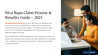 Step-by-Step Niva Bupa Health Insurance Claim Process for 2025