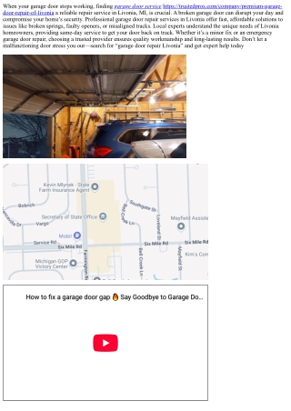 Why choose Garage Door Repair in Livonia, MI