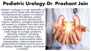Pediatric Urology-Dr Dr. Prashant Jain