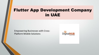 Custom Flutter App Development Company UAE