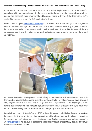 Embrace the Future Top Lifestyle Trends 2025 for Self-Care, Innovation, and Joyful Living