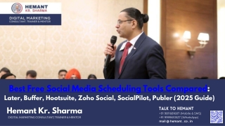 Best Free Social Media Scheduling Tools Compared Later, Buffer, Hootsuite, Zoho Social, SocialPilot, Publer (2025 Guide)
