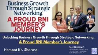 Unlocking Business Growth Through Strategic Networking A Proud BNI Member’s Journey