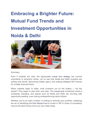Embracing a Brighter Future: Mutual Fund Trends and Investment Opportunities in