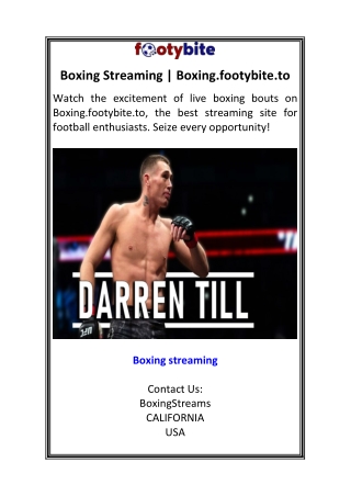 boxing streaming boxing footybite to