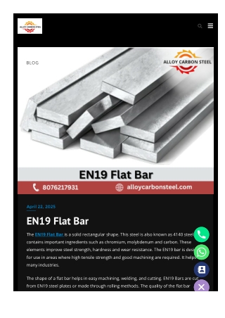 EN19 Flat Bar (pdf)