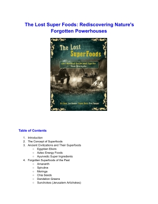 _The Lost Super Foods pdf_ Rediscovering Nature's Forgotten Powerhouses