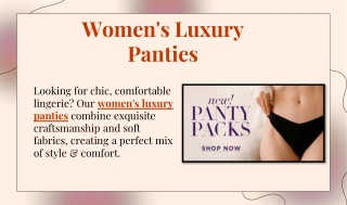 Women's Luxury Panties