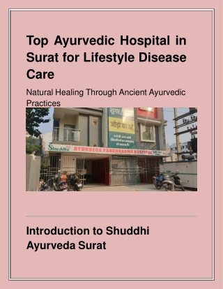 Top Ayurvedic Hospital in Surat for Lifestyle Disease Care