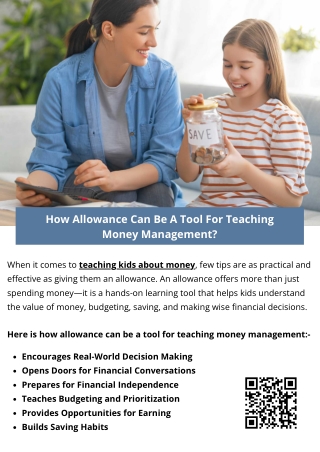 How Allowance Can Be A Tool For Teaching Money Management?