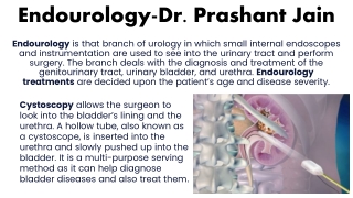 Endourology-Dr  Prashant Jain