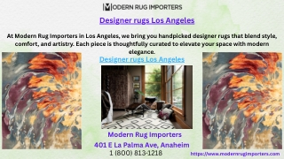 Designer rugs Los Angeles