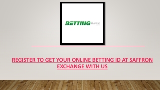 Register to get Your Online Betting ID at