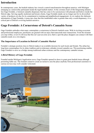 Gage Ferndale: A Cornerstone of Detroit's Cannabis Scene