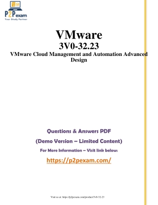 3V0-32.23 Questions and Answers pdf dumps