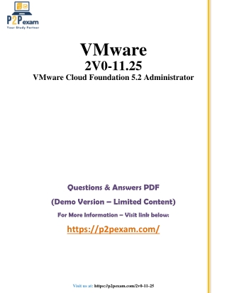 2V0-11.25 Questions and Answers pdf dumps