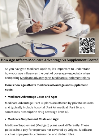 How Age Affects Medicare Advantage vs Supplement Costs?