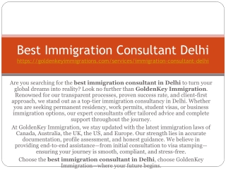 Best Immigration Consultant Delhi