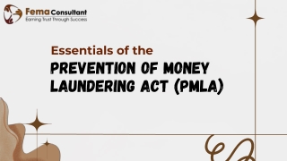 Essentials of the Prevention of Money Laundering Act