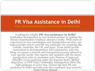 pr visa assistance in delhi https