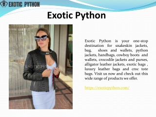 exotic python