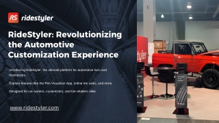 ridestyler revolutionizing the automotive