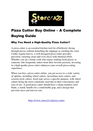 Top Quality Pizza Cutter Buy Online – Best Prices & Fast Delivery