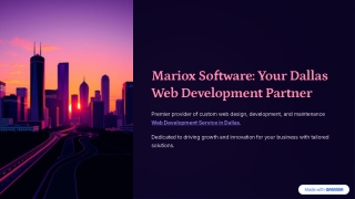 Custom Web Development Services in Dallas – Transforming Ideas into Digital