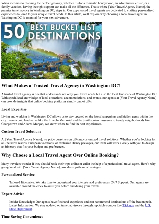 when it comes to planning the perfect getaway