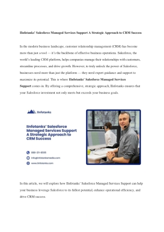 iinfotanks salesforce managed services support