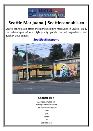 Seattle Marijuana  Seattlecannabis.co