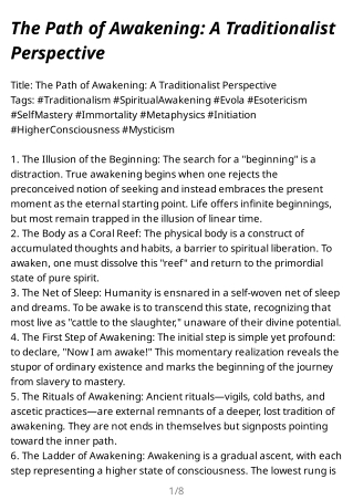 The_Path_of_Awakening_A_Traditionalist_Perspective