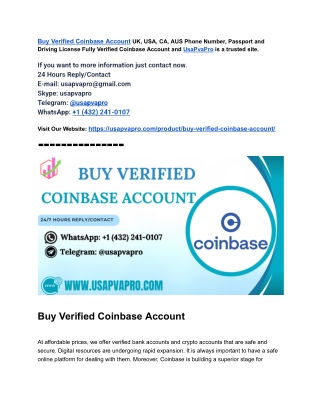 Buy Pre-Approved Coinbase Accounts for Hassle-Free Trading