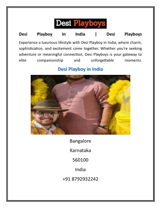 Desi Playboy In India  Desi Playboys