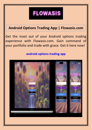 android options trading app flowasis com