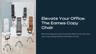 elevate your office the eames copy chair