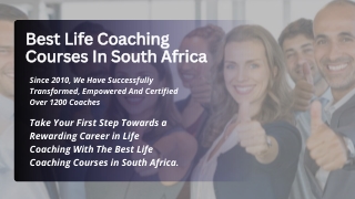 Best Life Coaching Courses In South Africa