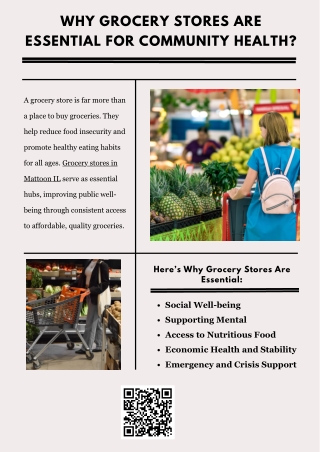 Why Grocery Stores Are Essential for Community Health?