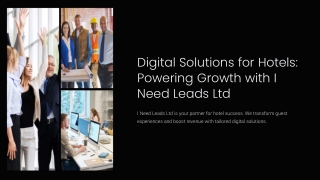 Digital Solutions for Hotels