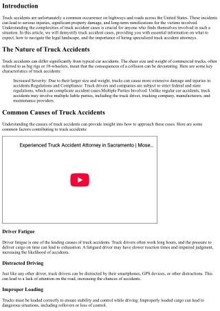 Demystifying Truck Accident Cases: What You Need to Know