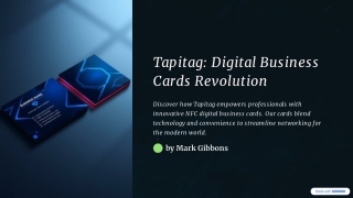 Tapitag – Digital Business Cards Revolution