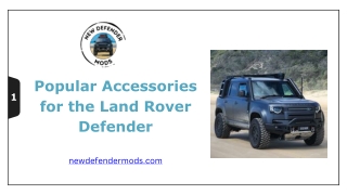 Popular Accessories for the Land Rover Defender