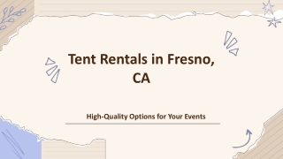 Wedding tent rentals Fresno CA